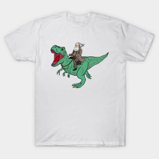 riding a dinosaur T-Shirt